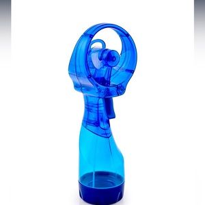 O2COOL Deluxe Handheld Battery Powered Water Misting Fan (Dark Blue)